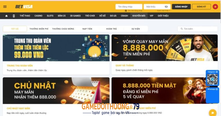 Visabet thánh địa game cá cược online chất chơi số 1 tại Châu Á