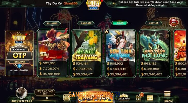 Top game nổ hũ Hit Club ăn thưởng khủng mỗi ngày